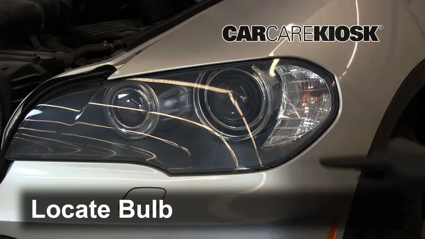 2008 BMW X5 3.0si 3.0L 6 Cyl. Lights Headlight (replace bulb)